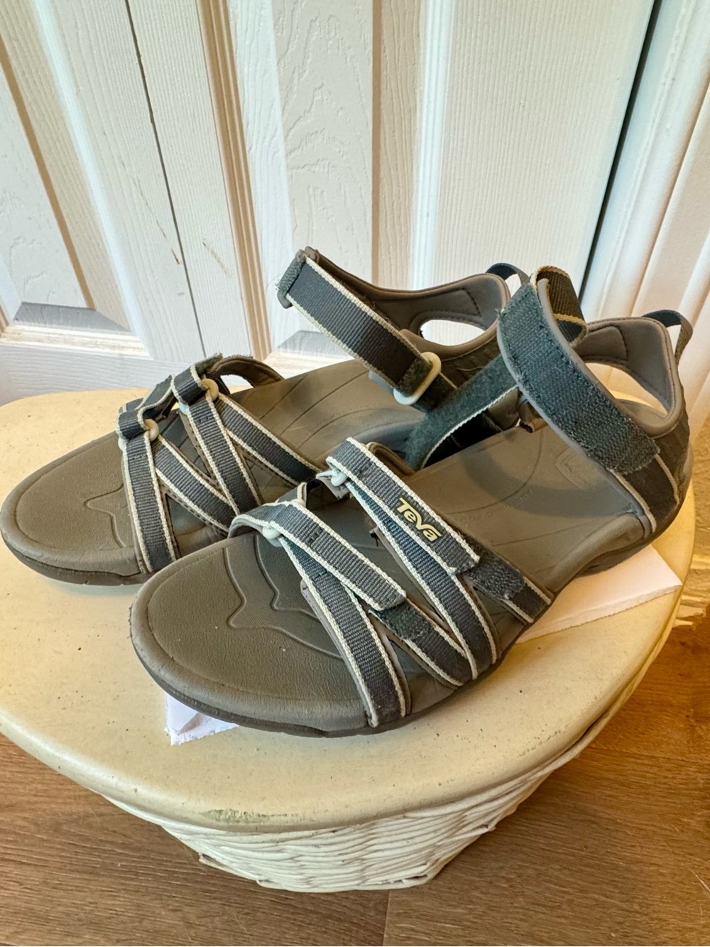 Teva Gray Strappy Sport Sandals - Picture 6 of 7